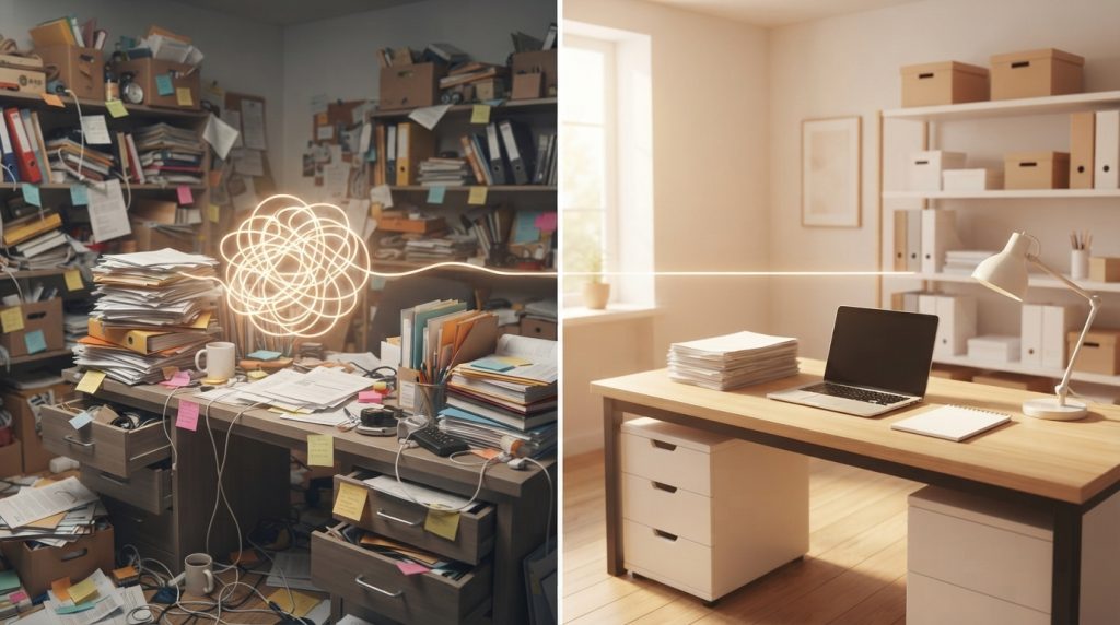 The Connection Between a Cluttered Space and a Cluttered Mind
