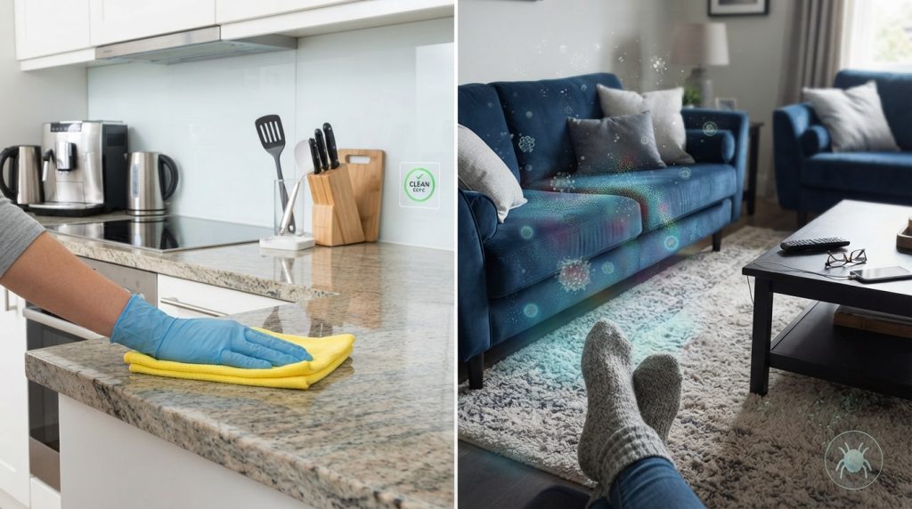 Your Kitchen May Be Cleaner Than Your Living Room—Here’s Why